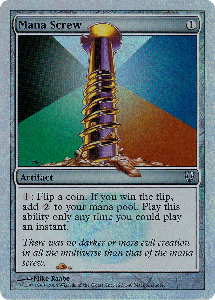 Mana Screw (UNH-123★) - Unhinged Foil - Premium MTG Single from Wizards of the Coast - Just $10.98! Shop now at Game Crave Tournament Store