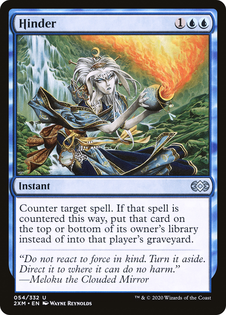 Hinder (2XM-054) - Double Masters - Premium MTG Single from Wizards of the Coast - Just $0.25! Shop now at Game Crave Tournament Store