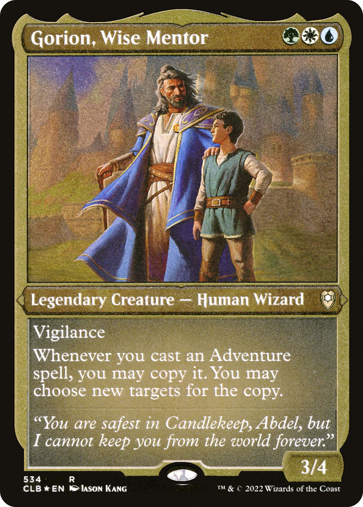 Gorion, Wise Mentor (CLB-534) - Commander Legends: Battle for Baldur's Gate Etched Foil - Premium MTG Single from Wizards of the Coast - Just $0.08! Shop now at Game Crave Tournament Store