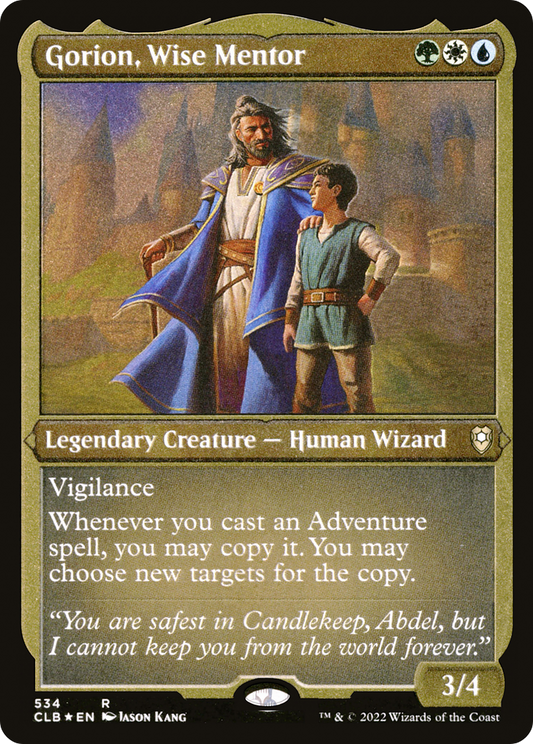 Gorion, Wise Mentor (CLB-534) - Commander Legends: Battle for Baldur's Gate Etched Foil - Premium MTG Single from Wizards of the Coast - Just $0.08! Shop now at Game Crave Tournament Store