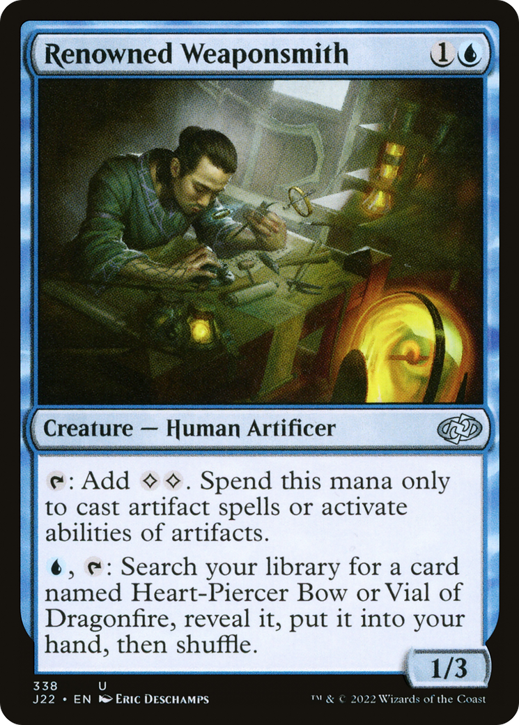 Renowned Weaponsmith (J22-338) - Jumpstart 2022 - Premium MTG Single from Wizards of the Coast - Just $0.08! Shop now at Game Crave Tournament Store