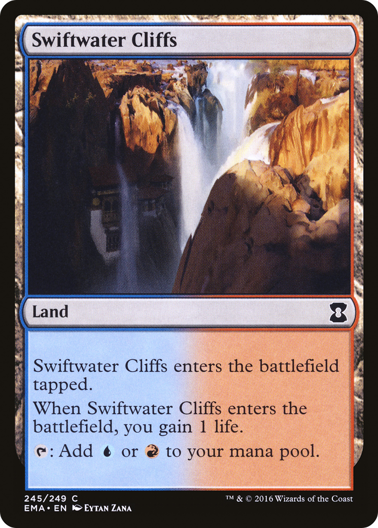 Swiftwater Cliffs (EMA-245) - Eternal Masters Foil - Premium MTG Single from Wizards of the Coast - Just $0.08! Shop now at Game Crave Tournament Store