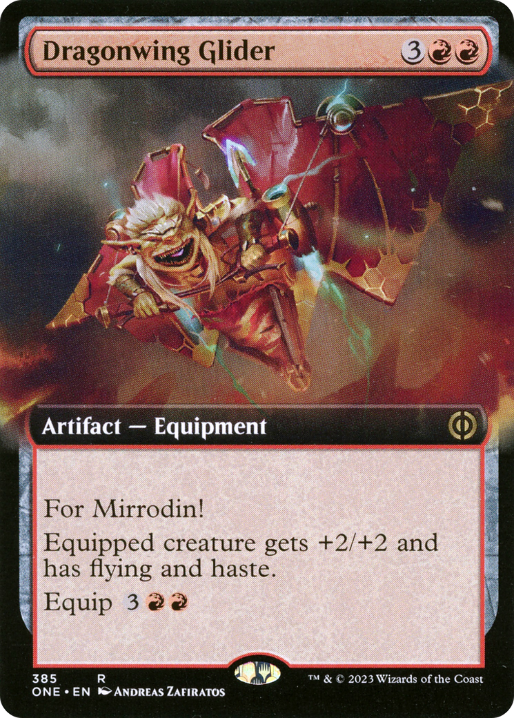 Dragonwing Glider (ONE-385) - Phyrexia: All Will Be One: (Extended Art) - Premium MTG Single from Wizards of the Coast - Just $0.08! Shop now at Game Crave Tournament Store