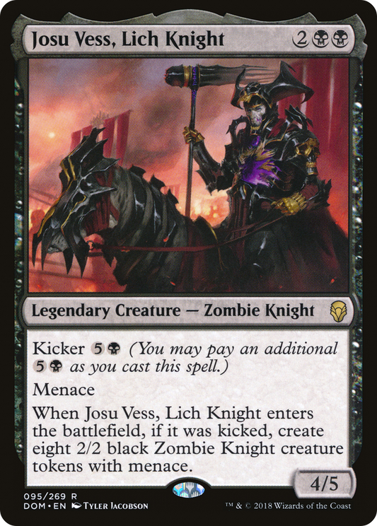 Josu Vess, Lich Knight (DOM-095) - Dominaria - Premium MTG Single from Wizards of the Coast - Just $0.08! Shop now at Game Crave Tournament Store