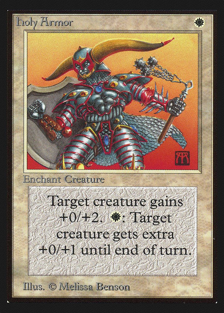 Holy Armor (CEI-024) - Intl. Collectors' Edition - Premium MTG Single from Wizards of the Coast - Just $0.53! Shop now at Game Crave Tournament Store