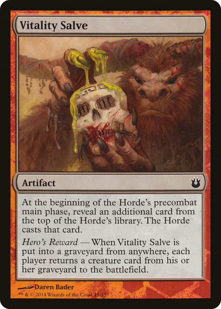 Vitality Salve (TBTH-015) - Battle the Horde - Premium MTG Single from Wizards of the Coast - Just $0.41! Shop now at Game Crave Tournament Store