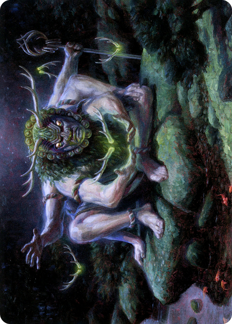 Myojin of Towering Might // Myojin of Towering Might (ANEO-034) - Neon Dynasty Art Series (Borderless) Foil - Premium MTG Single from Wizards of the Coast - Just $0! Shop now at Game Crave Tournament Store