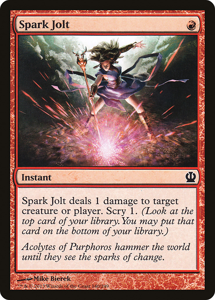 Spark Jolt (THS-140) - Theros Foil - Premium MTG Single from Wizards of the Coast - Just $0.30! Shop now at Game Crave Tournament Store