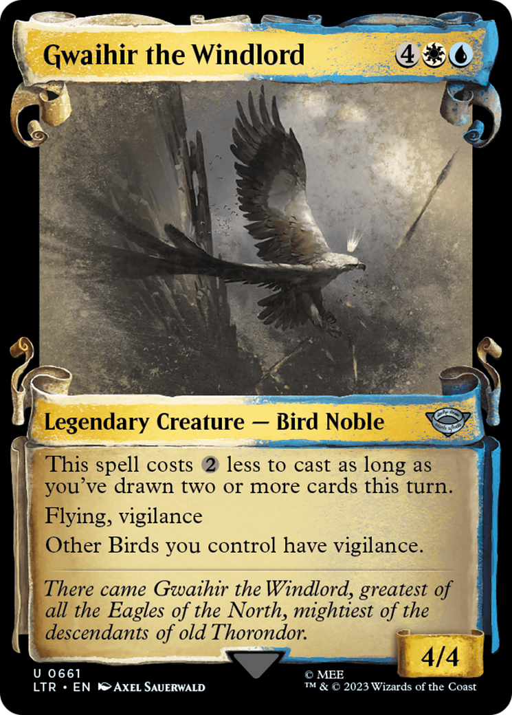 Gwaihir the Windlord (LTR-661) - The Lord of the Rings: Tales of Middle-earth: (Showcase) - Premium MTG Single from Wizards of the Coast - Just $0.08! Shop now at Game Crave Tournament Store