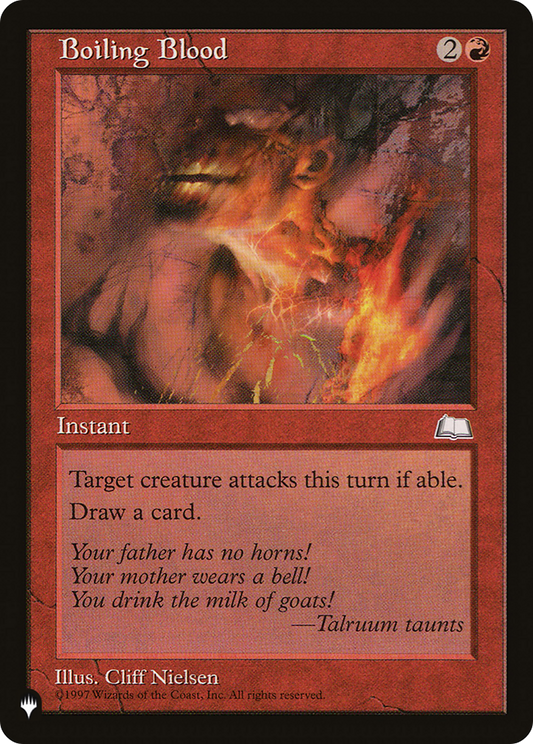 Boiling Blood (PLIST-610) - The List - Premium MTG Single from Wizards of the Coast - Just $0.08! Shop now at Game Crave Tournament Store