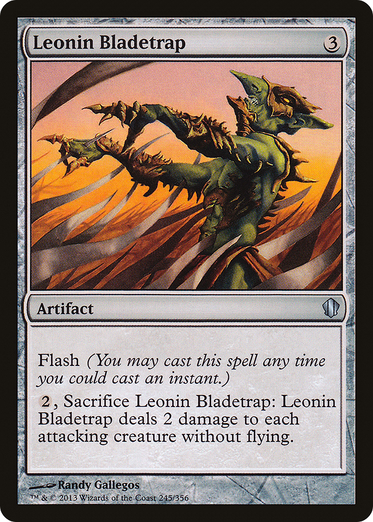 Leonin Bladetrap (C13-245) - Commander 2013 - Premium MTG Single from Wizards of the Coast - Just $0.08! Shop now at Game Crave Tournament Store