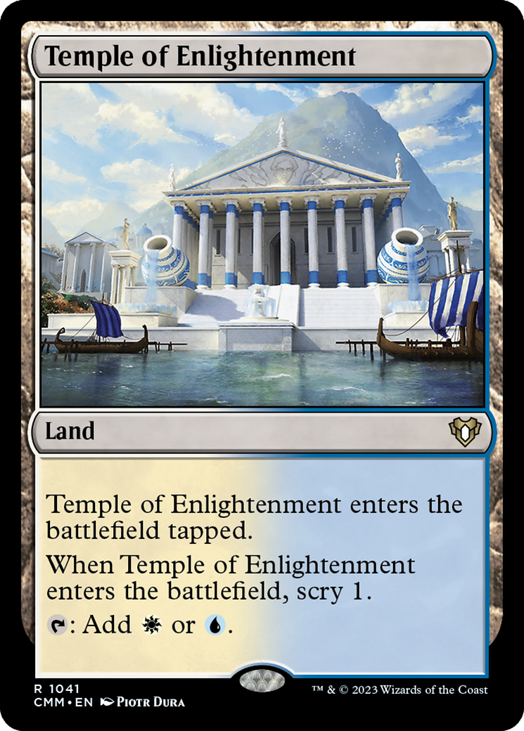 Temple of Enlightenment (CMM-1041) - Commander Masters - Premium MTG Single from Wizards of the Coast - Just $0.08! Shop now at Game Crave Tournament Store