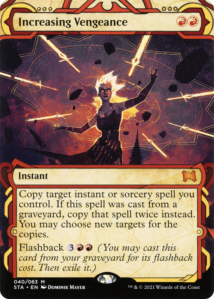 Increasing Vengeance (STA-040) - Strixhaven Mystical Archive: (Showcase) (Borderless) - Premium MTG Single from Wizards of the Coast - Just $0.75! Shop now at Game Crave Tournament Store