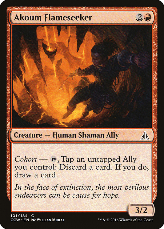 Akoum Flameseeker (OGW-101) - Oath of the Gatewatch - Premium MTG Single from Wizards of the Coast - Just $0.25! Shop now at Game Crave Tournament Store