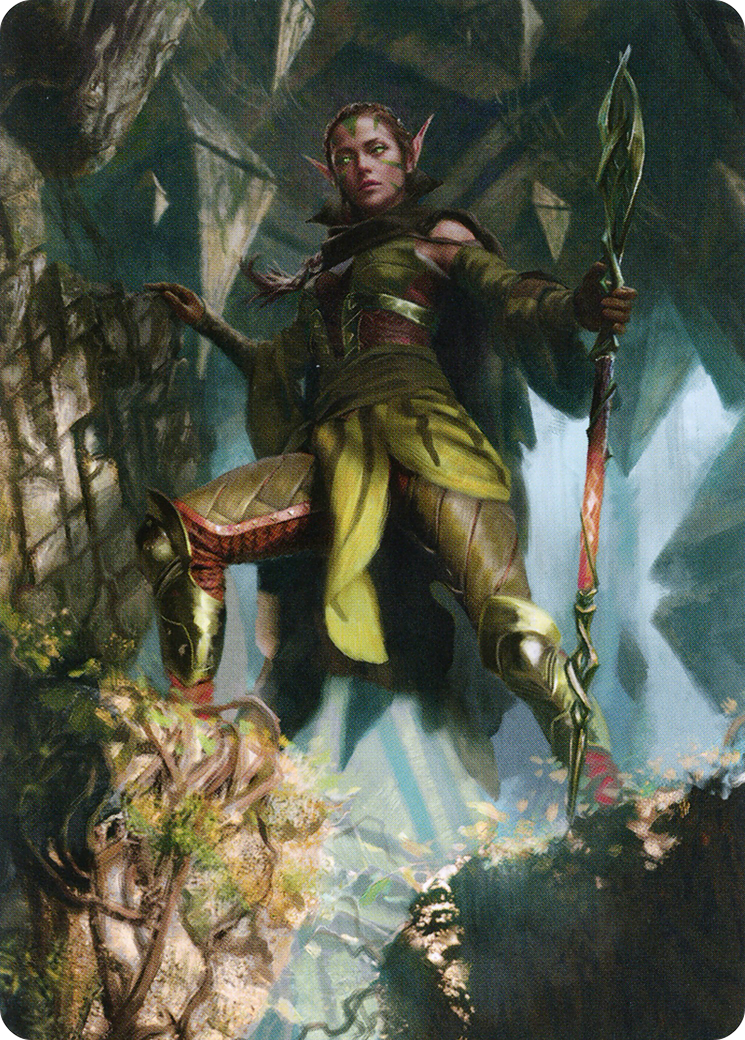 Nissa of Shadowed Boughs // Nissa of Shadowed Boughs (AZNR-005) - Zendikar Rising Art Series (Borderless) Foil - Premium MTG Single from Wizards of the Coast - Just $0! Shop now at Game Crave Tournament Store