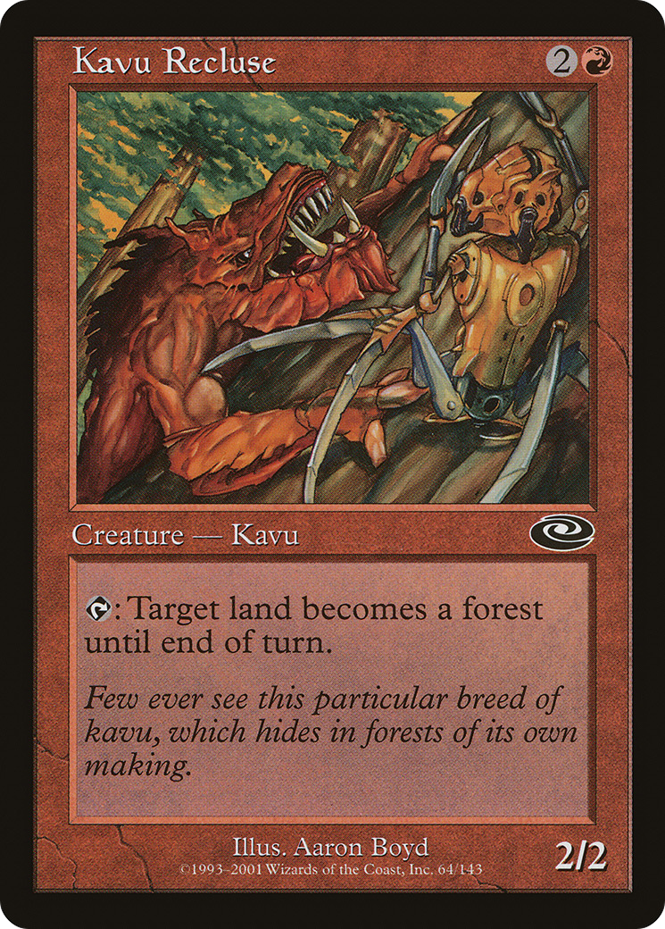 Kavu Recluse (PLS-064) - Planeshift - Premium MTG Single from Wizards of the Coast - Just $0.25! Shop now at Game Crave Tournament Store