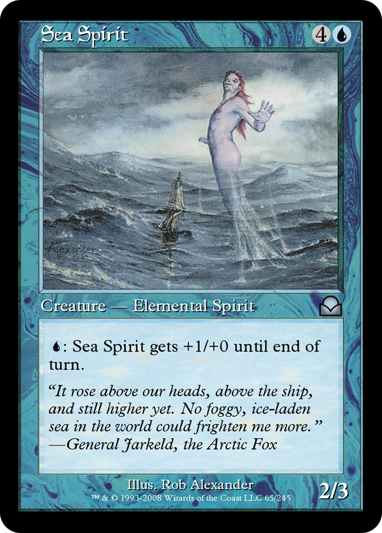 Sea Spirit (ME2-065) - Masters Edition II Foil - Premium MTG Single from Wizards of the Coast - Just $0! Shop now at Game Crave Tournament Store