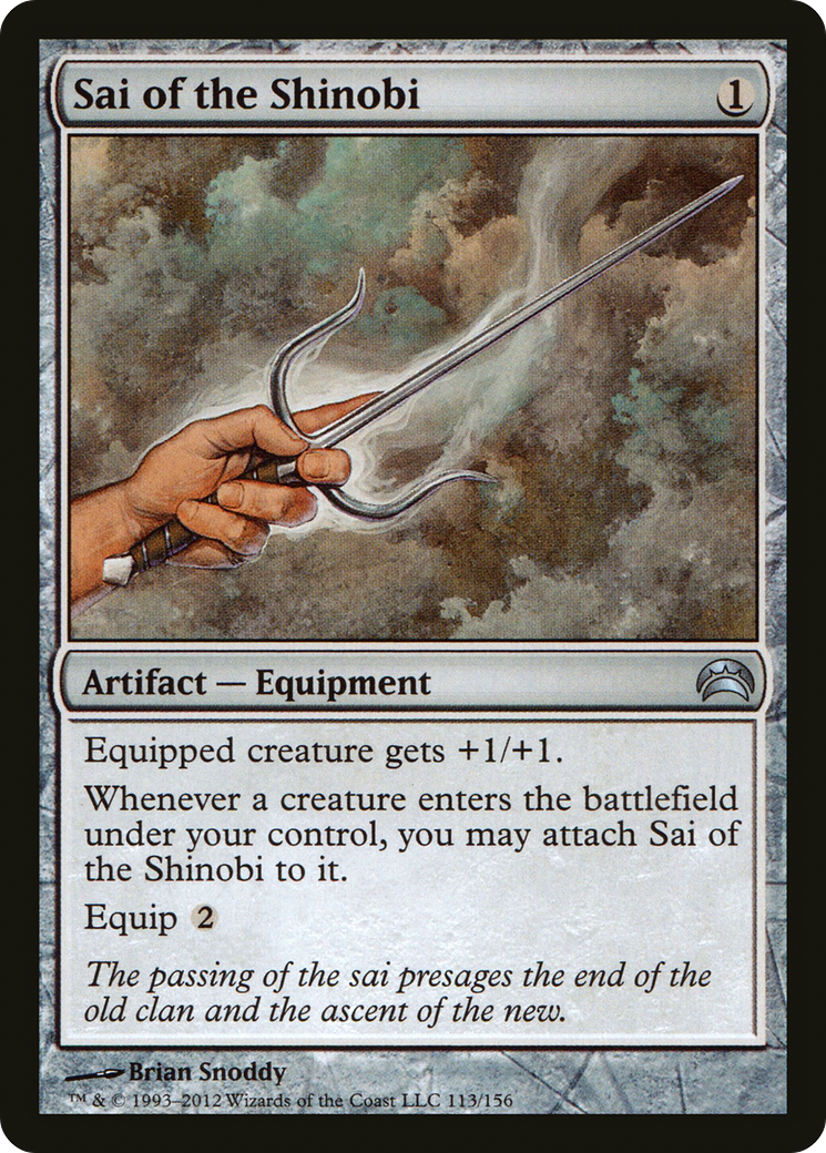 Sai of the Shinobi (PC2-113) - Planechase 2012 - Premium MTG Single from Wizards of the Coast - Just $0.10! Shop now at Game Crave Tournament Store