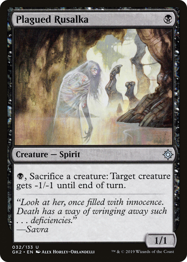 Plagued Rusalka (GK2-032) - RNA Guild Kit - Premium MTG Single from Wizards of the Coast - Just $0.08! Shop now at Game Crave Tournament Store
