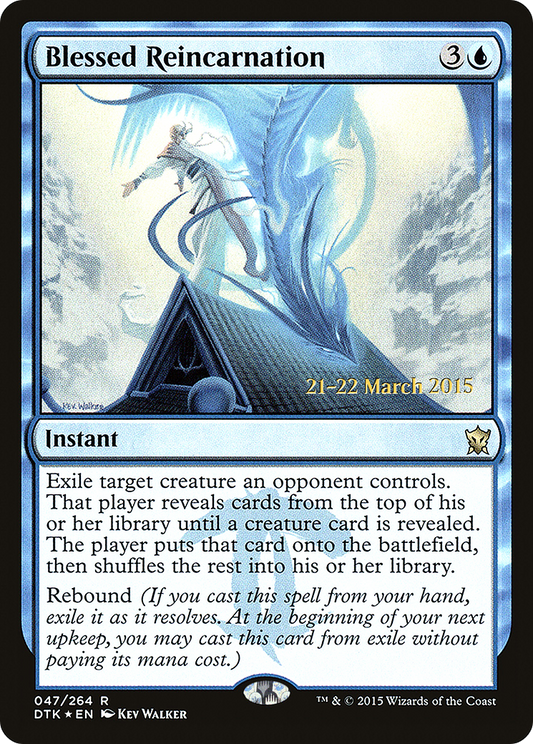 Blessed Reincarnation (PDTK-47S) - Dragons of Tarkir Promos Foil - Premium MTG Single from Wizards of the Coast - Just $0.13! Shop now at Game Crave Tournament Store