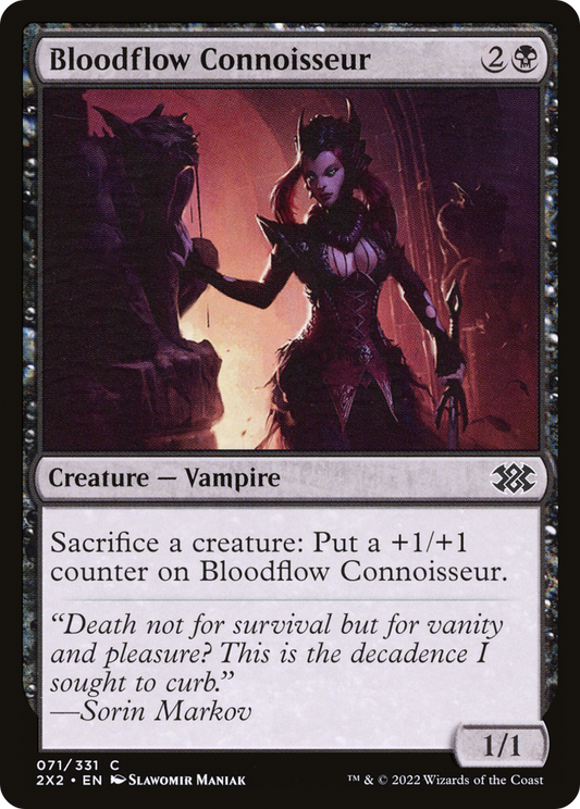Bloodflow Connoisseur (2X2-071) - Double Masters 2022 Foil - Premium MTG Single from Wizards of the Coast - Just $0.08! Shop now at Game Crave Tournament Store