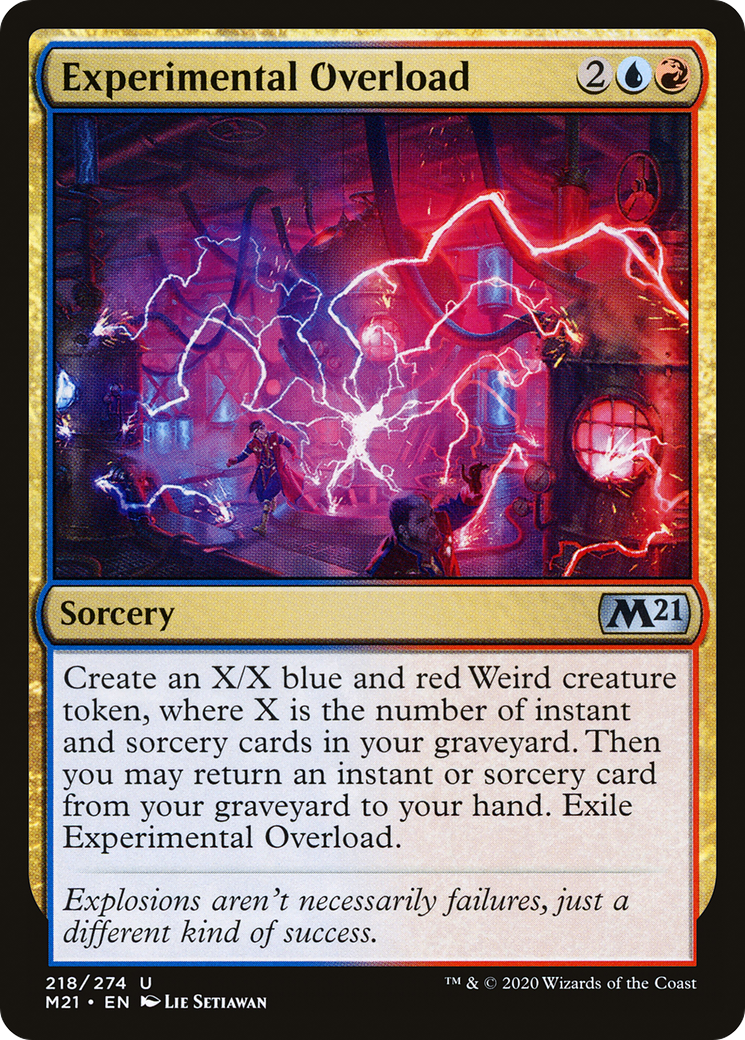 Experimental Overload (M21-218) - Core Set 2021 - Premium MTG Single from Wizards of the Coast - Just $0.08! Shop now at Game Crave Tournament Store