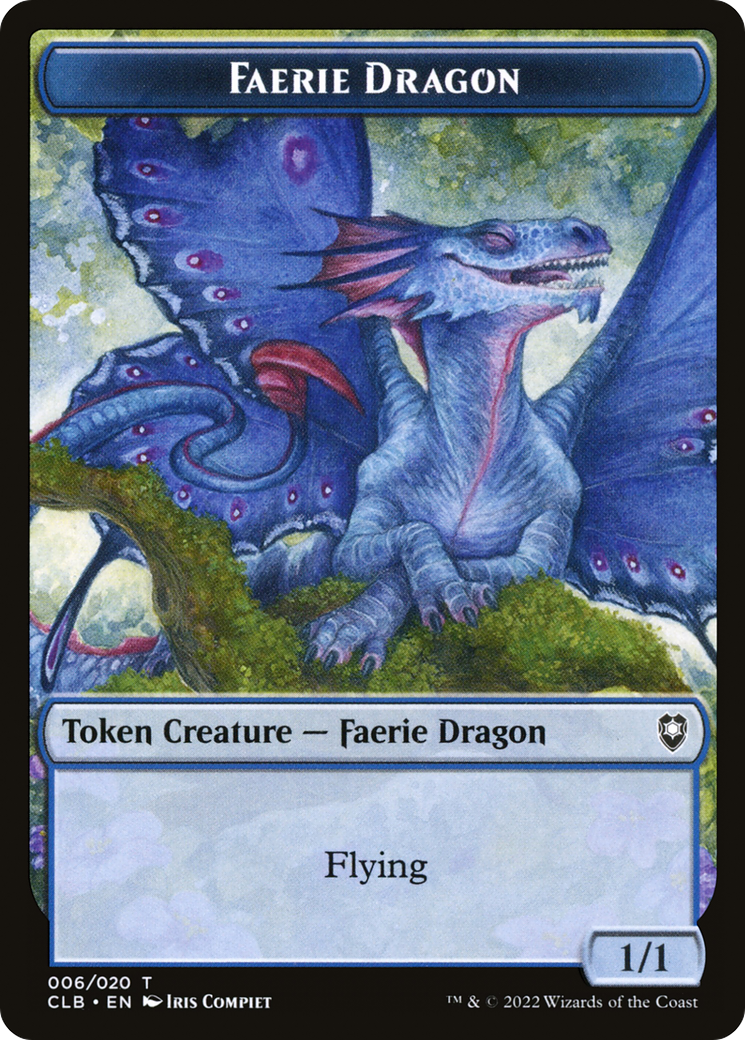 Faerie Dragon (TCLB-006) - Battle for Baldur's Gate Tokens Foil - Premium MTG Single from Wizards of the Coast - Just $0.30! Shop now at Game Crave Tournament Store