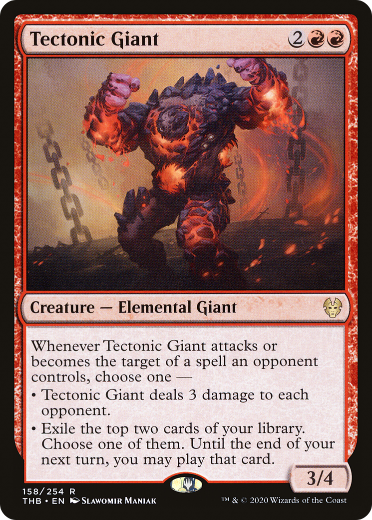 Tectonic Giant (THB-158) - Theros Beyond Death - Premium MTG Single from Wizards of the Coast - Just $0.08! Shop now at Game Crave Tournament Store