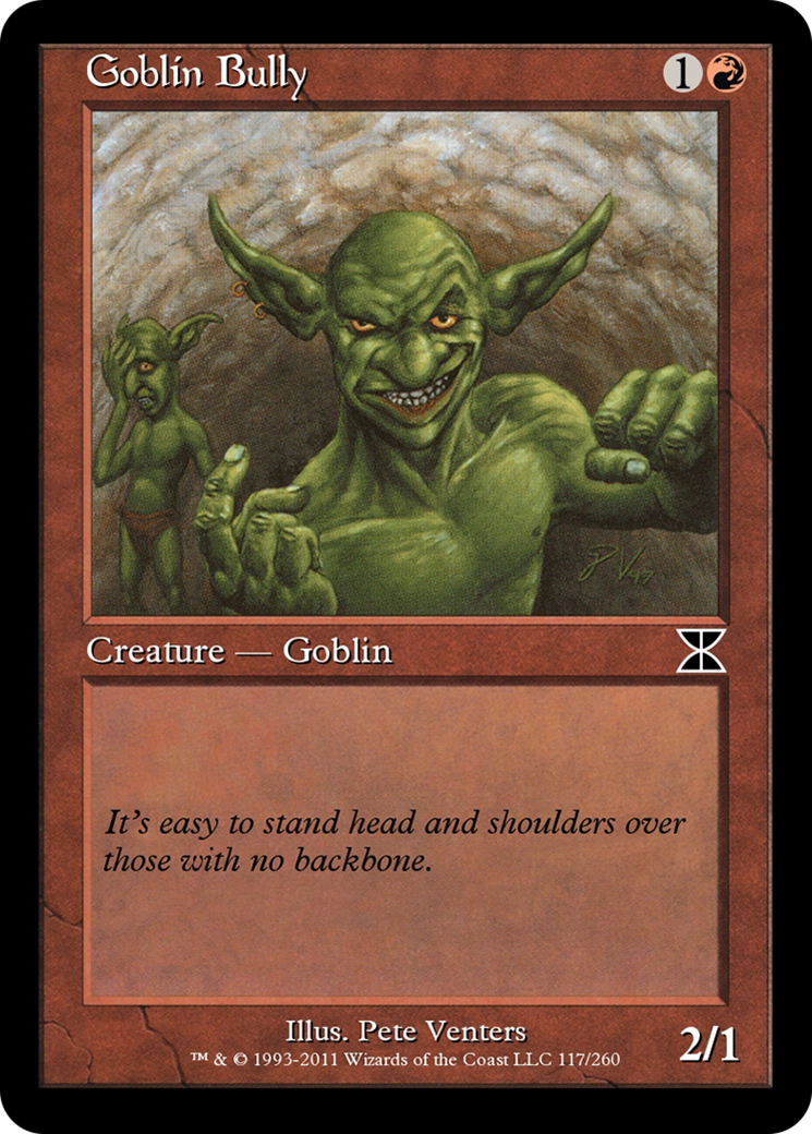 Goblin Bully (ME4-117) - Masters Edition IV - Premium MTG Single from Wizards of the Coast - Just $0! Shop now at Game Crave Tournament Store