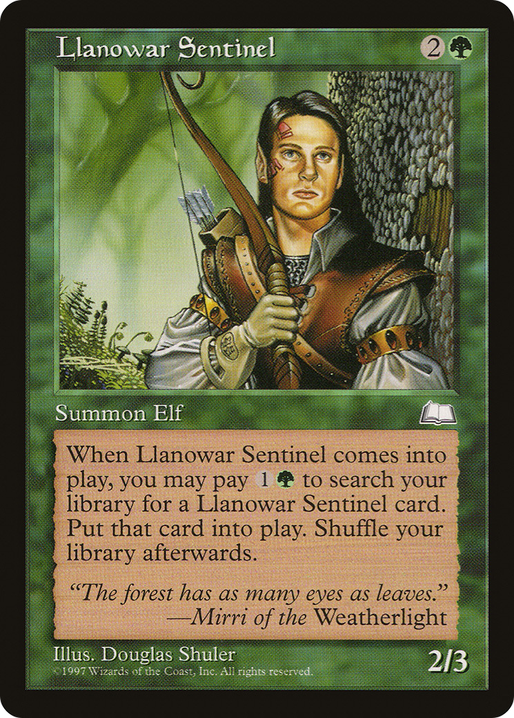 Llanowar Sentinel (WTH-134) - Weatherlight - Premium MTG Single from Wizards of the Coast - Just $0.25! Shop now at Game Crave Tournament Store