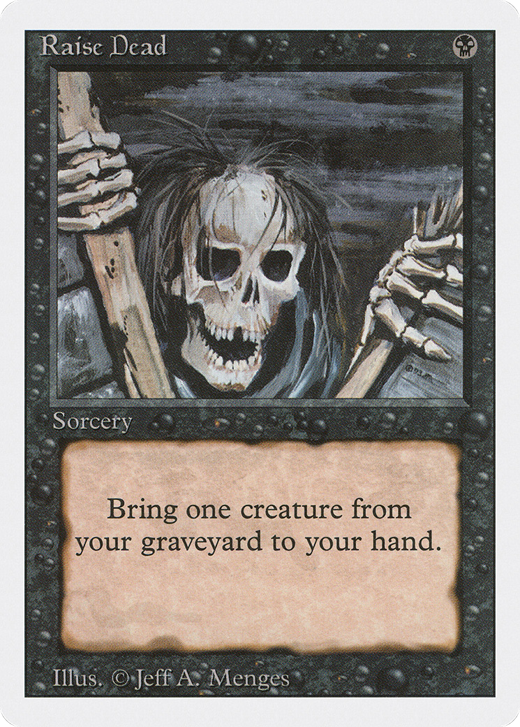 Raise Dead (3ED-124) - Revised Edition - Premium MTG Single from Wizards of the Coast - Just $0.08! Shop now at Game Crave Tournament Store