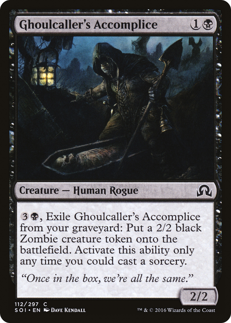 Ghoulcaller's Accomplice (SOI-112) - Shadows over Innistrad Foil - Premium MTG Single from Wizards of the Coast - Just $0.25! Shop now at Game Crave Tournament Store