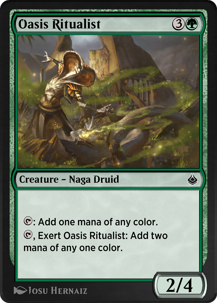 Oasis Ritualist (AKR-205) - Amonkhet Remastered - Premium MTG Single from Wizards of the Coast - Just $0! Shop now at Game Crave Tournament Store