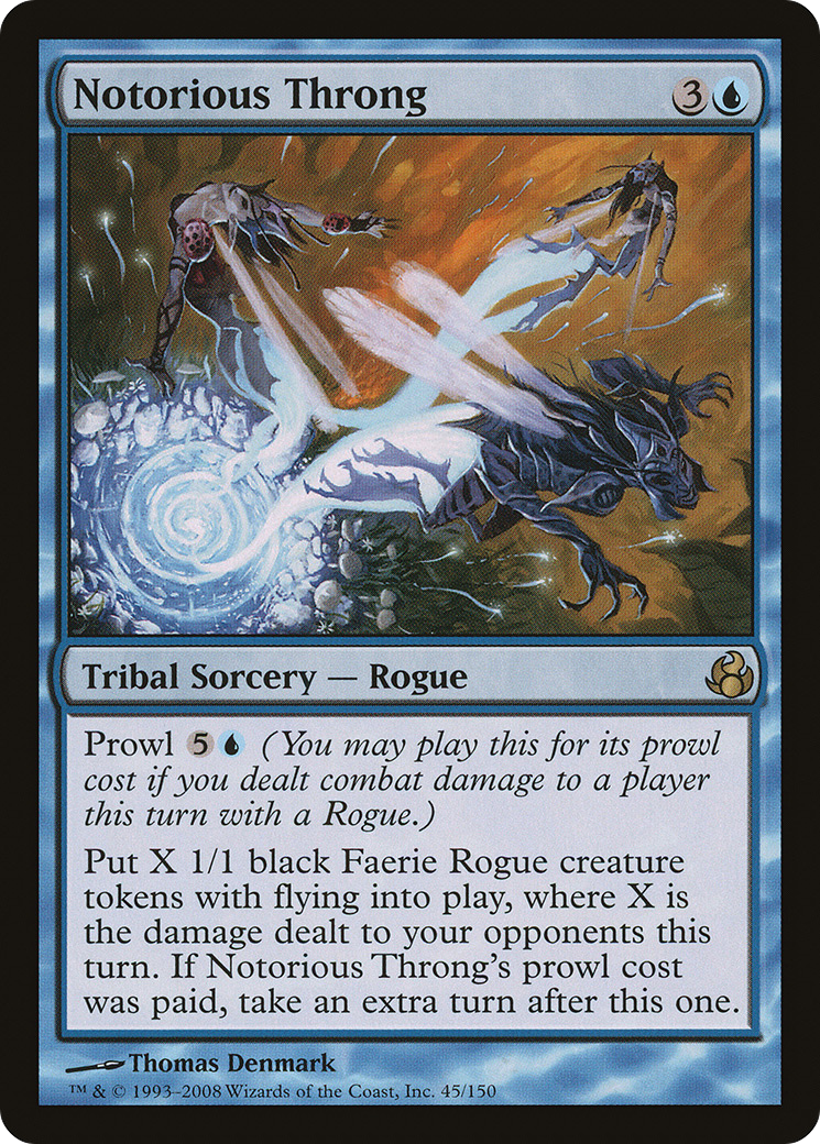 Notorious Throng (MOR-045) - Morningtide Foil - Premium MTG Single from Wizards of the Coast - Just $77.86! Shop now at Game Crave Tournament Store