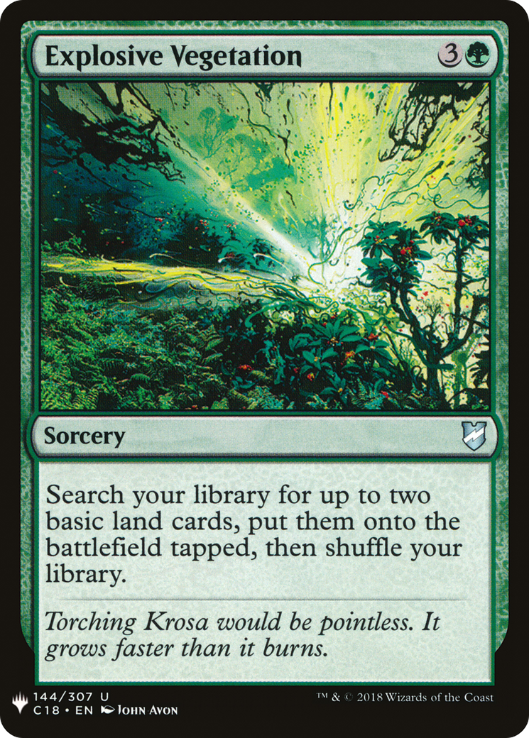 Explosive Vegetation (MB1-1203) - Mystery Booster - Premium MTG Single from Wizards of the Coast - Just $0.34! Shop now at Game Crave Tournament Store