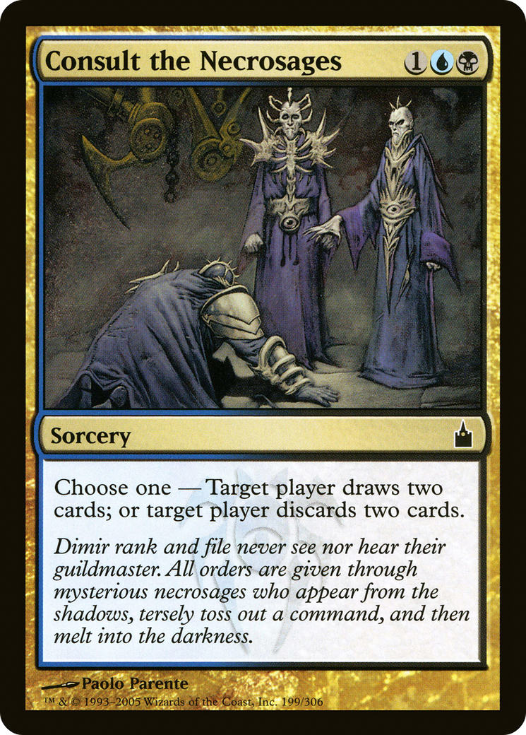 Consult the Necrosages (RAV-199) - Ravnica: City of Guilds - Premium MTG Single from Wizards of the Coast - Just $0.08! Shop now at Game Crave Tournament Store