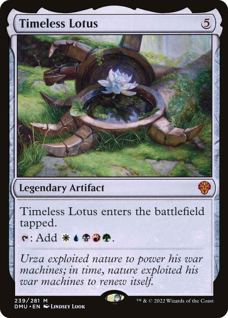 Timeless Lotus (DMU-239) - Dominaria United Foil - Premium MTG Single from Wizards of the Coast - Just $11.99! Shop now at Game Crave Tournament Store