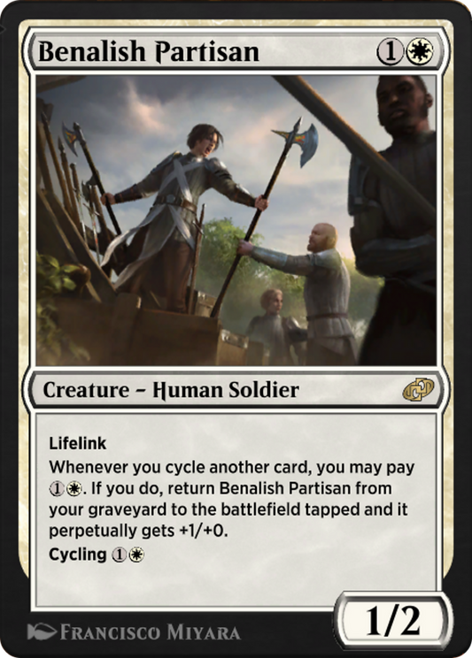 Benalish Partisan (J21-003) - Jumpstart: Historic Horizons - Premium MTG Single from Wizards of the Coast - Just $0! Shop now at Game Crave Tournament Store