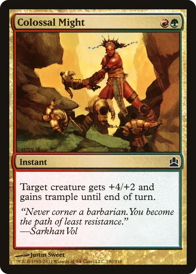 Colossal Might (CMD-190) - Commander 2011 - Premium MTG Single from Wizards of the Coast - Just $0.13! Shop now at Game Crave Tournament Store