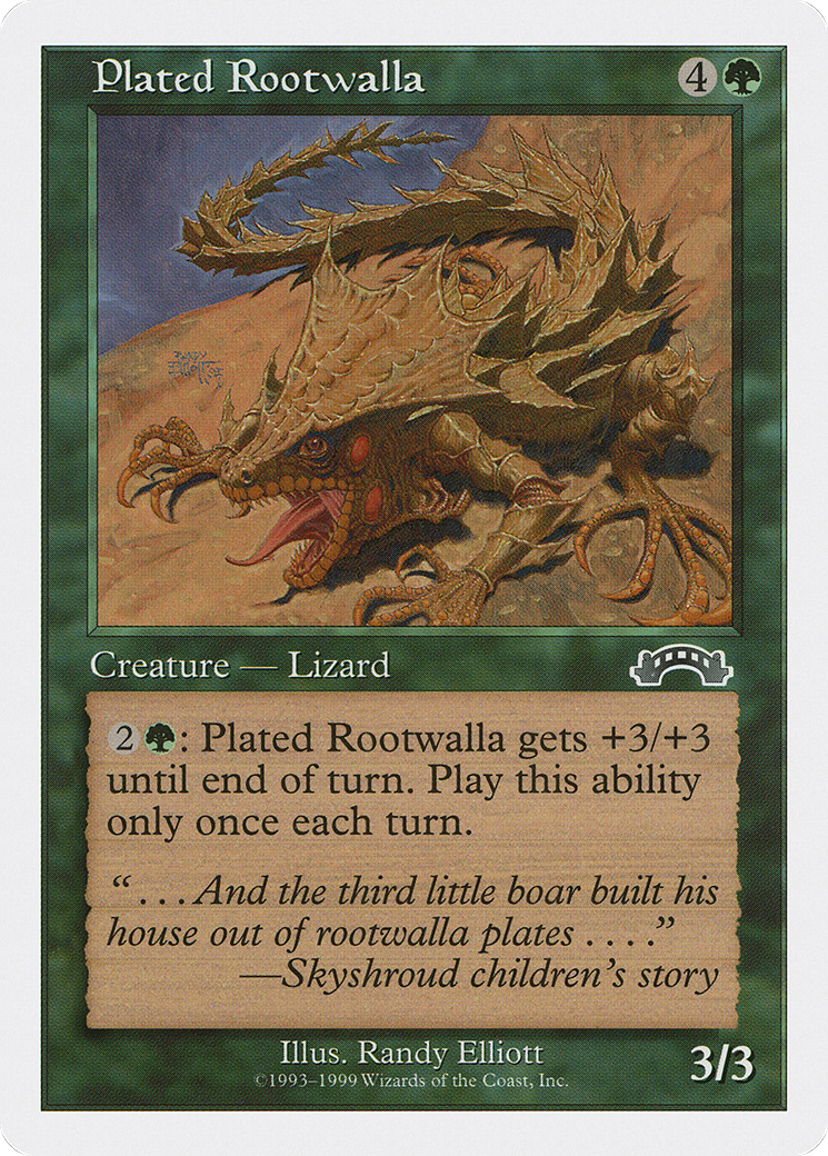 Plated Rootwalla (BRB-052) - Battle Royale Box Set - Premium MTG Single from Wizards of the Coast - Just $0.08! Shop now at Game Crave Tournament Store
