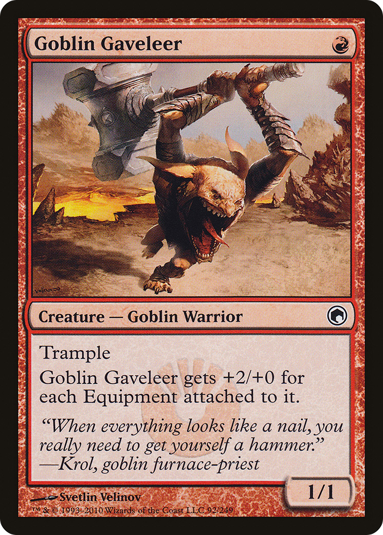 Goblin Gaveleer (SOM-092) - Scars of Mirrodin - Premium MTG Single from Wizards of the Coast - Just $0.08! Shop now at Game Crave Tournament Store