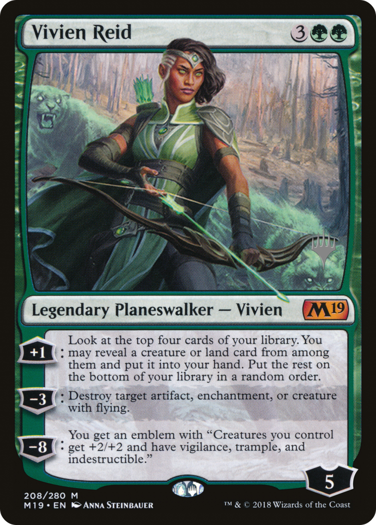 Vivien Reid (PM19-208P) - Core Set 2019 Promos Foil - Premium MTG Single from Wizards of the Coast - Just $2.93! Shop now at Game Crave Tournament Store