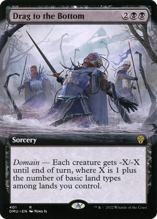 Drag to the Bottom (DMU-401) - Dominaria United: (Extended Art) Foil - Premium MTG Single from Wizards of the Coast - Just $0.25! Shop now at Game Crave Tournament Store