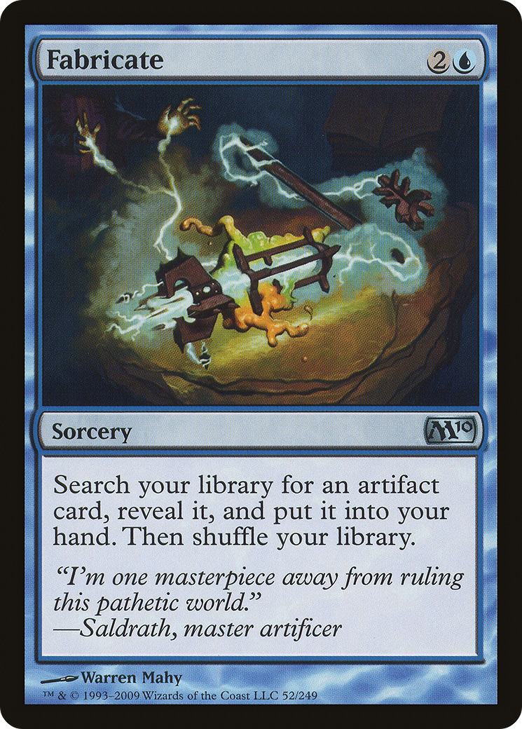 Fabricate (M10-052) - Magic 2010 Foil - Premium MTG Single from Wizards of the Coast - Just $2.86! Shop now at Game Crave Tournament Store