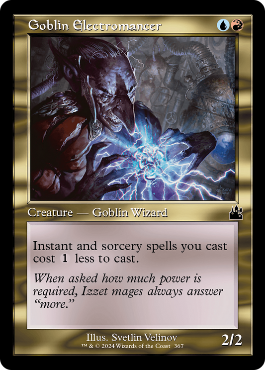 Goblin Electromancer (RVR-367) - Ravnica Remastered - Premium MTG Single from Wizards of the Coast - Just $0.25! Shop now at Game Crave Tournament Store