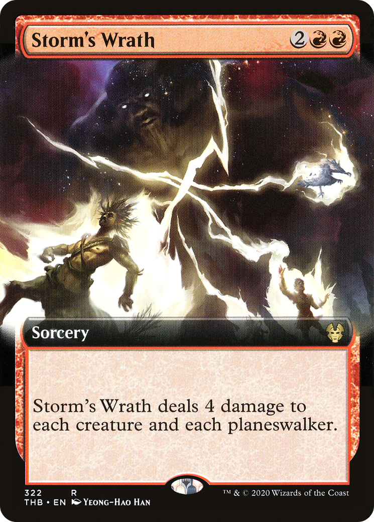 Storm's Wrath (THB-322) - Theros Beyond Death: (Extended Art) Foil - Premium MTG Single from Wizards of the Coast - Just $0.57! Shop now at Game Crave Tournament Store