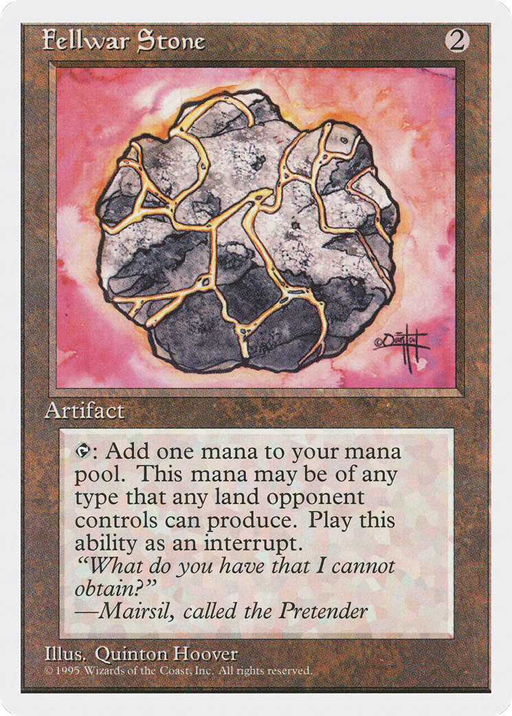 Fellwar Stone (4ED-319) - Fourth Edition - Premium MTG Single from Wizards of the Coast - Just $0.51! Shop now at Game Crave Tournament Store