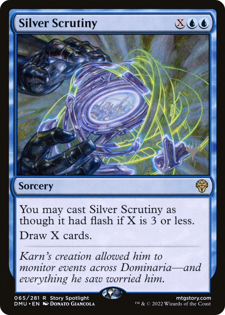 Silver Scrutiny (PDMU-65P) - Dominaria United Promos - Premium MTG Single from Wizards of the Coast - Just $0.08! Shop now at Game Crave Tournament Store