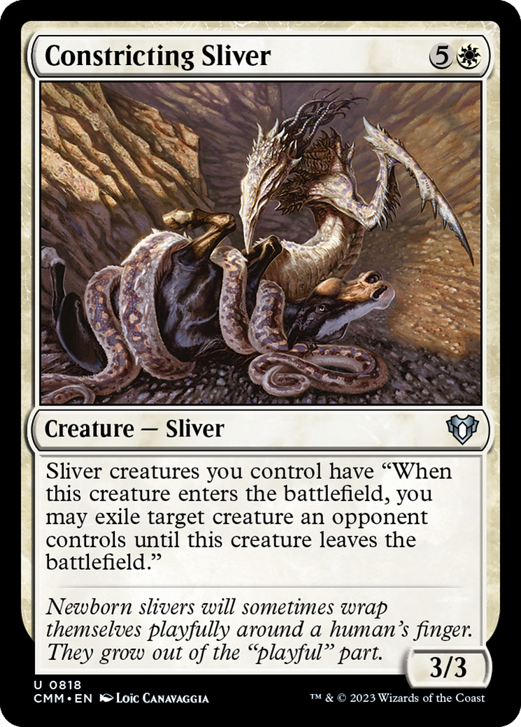 Constricting Sliver (CMM-818) - Commander Masters - Premium MTG Single from Wizards of the Coast - Just $0.37! Shop now at Game Crave Tournament Store