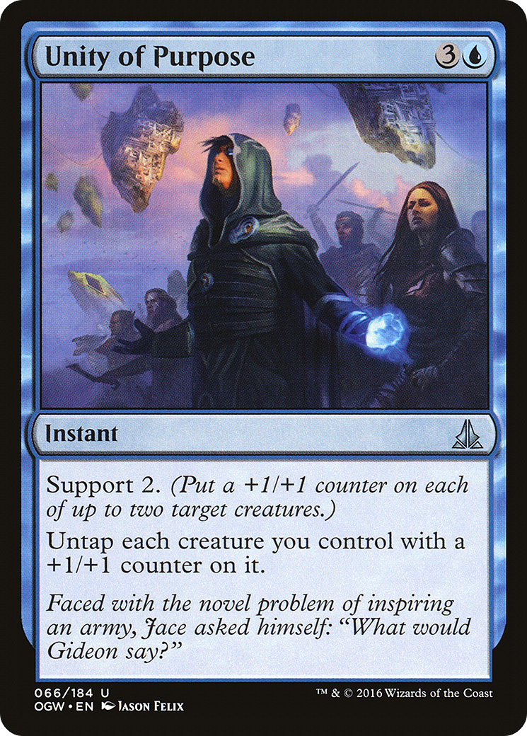 Unity of Purpose (OGW-066) - Oath of the Gatewatch Foil - Premium MTG Single from Wizards of the Coast - Just $0.25! Shop now at Game Crave Tournament Store